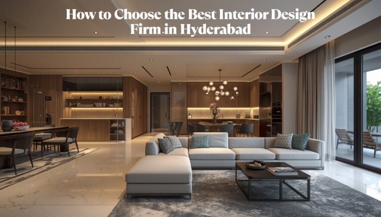 Best Interior Design Firm in Hyderabad showcasing luxury home interiors in Jubilee Hills and Manikonda